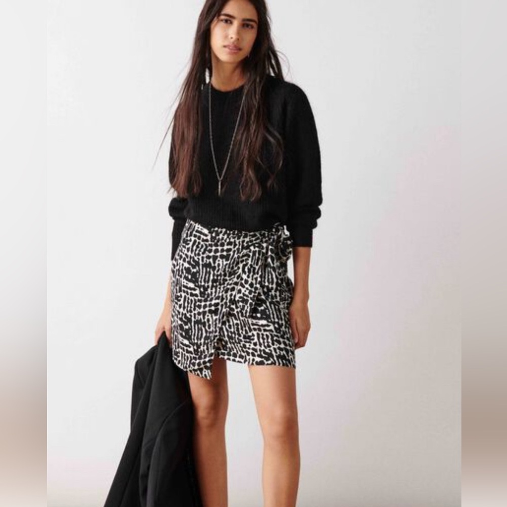 Ba&sh black & white wrap Ore skirt - size 1 (4)